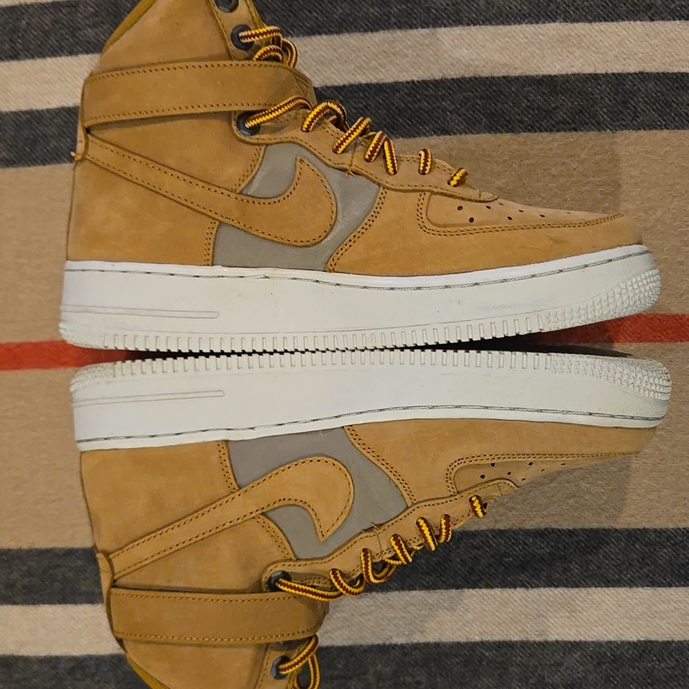 Nike Air Force 1 "Wheat" Size Y 7 - Picture 4 of 5
